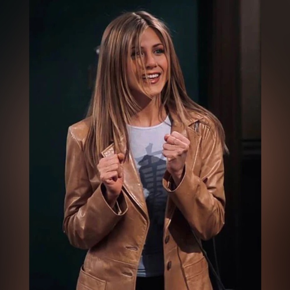 Gap vintage brown leather blazer, size small. Rachel Green jacket alternative - Picture 4 of 13